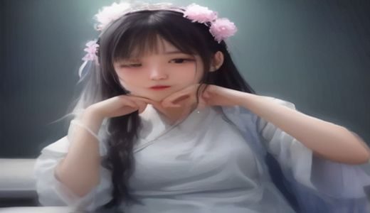 性感美女被操专题预告缩略图，橙红色系孟菲斯几何背景，内容平台风格展示图