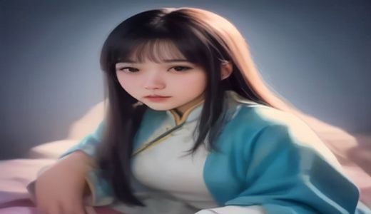 黑丝美女被操系列内容预告缩略图，暗调孟菲斯风格，钴蓝几何装饰背景，展示内容分类导航